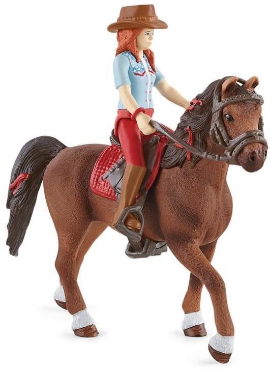 Schleich Ryšavka Hannah s pohyblivými kĺbmi na koni