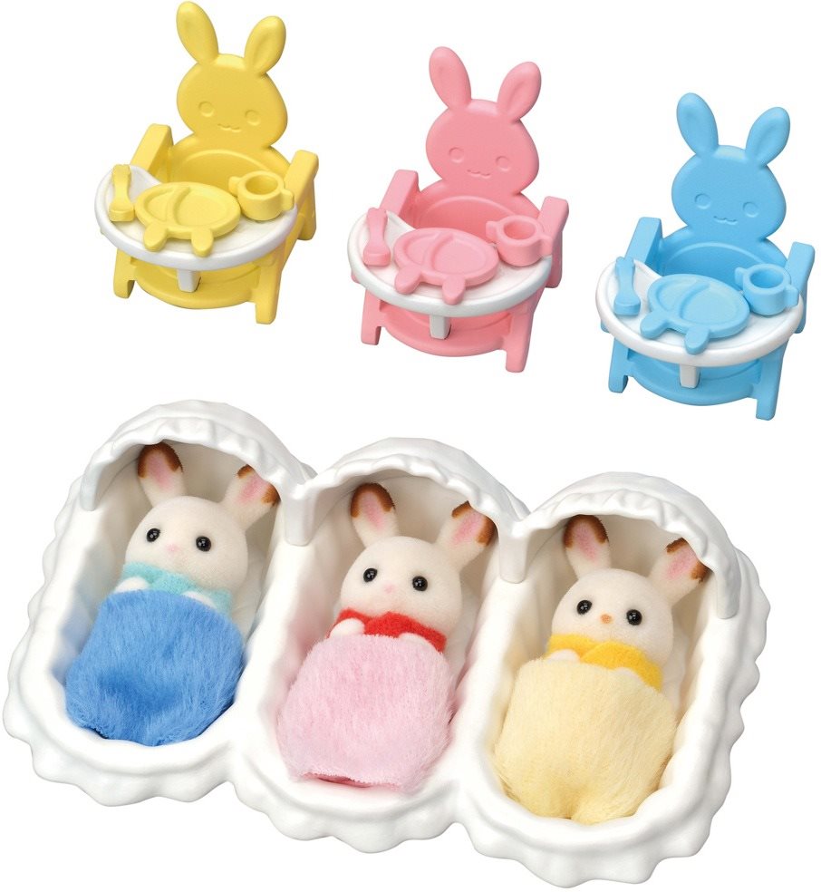 Sylvanian families Súprava starostlivosti o trojčatá