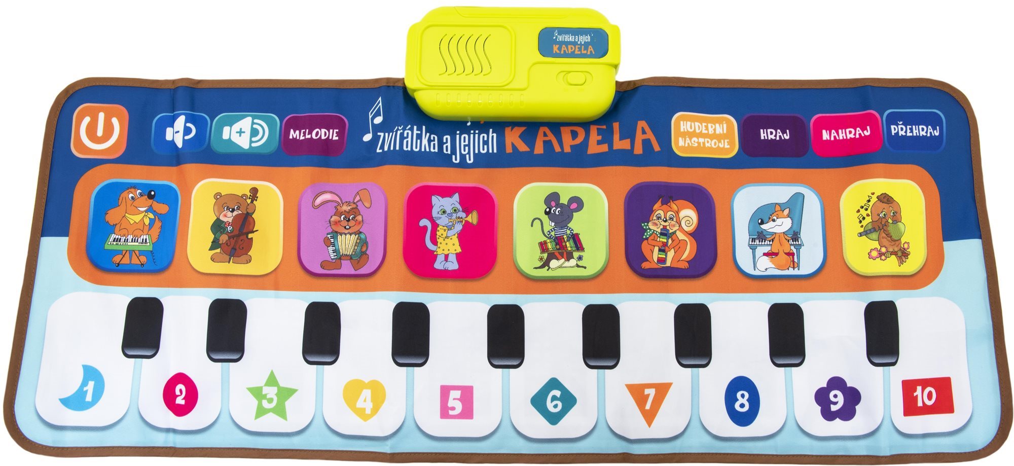 Teddies Elektronická hracia podložka pianko Zvieratká a ich kapela