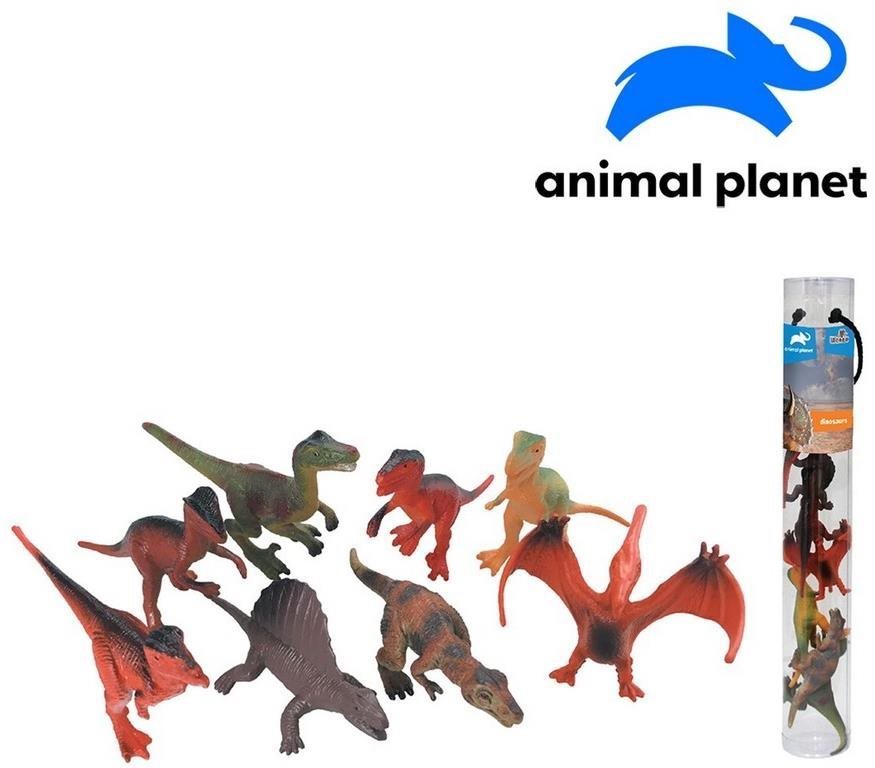 Zvieratká v tube – dinosaury, 7 – 11 cm, mobilná aplikácia na zobrazenie zvieratiek, 8 ks