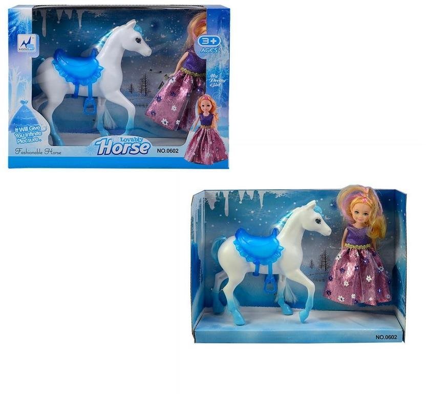 Bábika s koňom, 15 cm