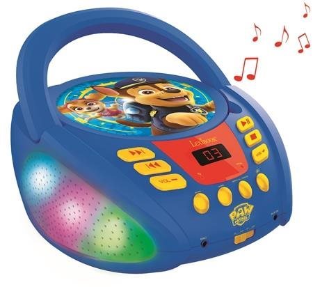 Lexibook Labková patrola Bluetooth CD prehrávač so svetlami