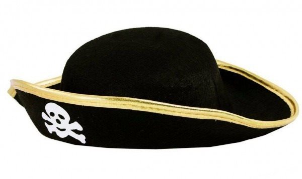 Klobúk pirátsky s lebkou detský