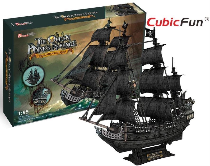 Cubicfun 3D puzzle Plachetnica Queen Anne's Revenge 328 dielikov