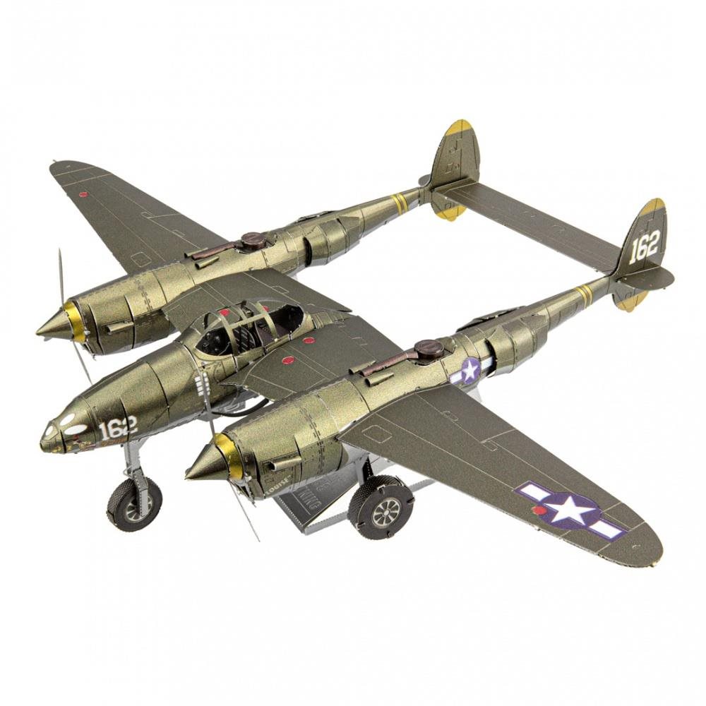 Metal Earth 3D puzzle Lockheed Martin P-38 Lightning (ICONX)