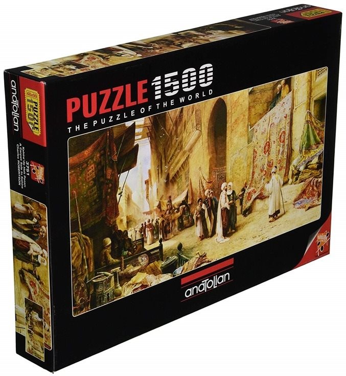 Anatolian Panoramatické puzzle Predaj kobercov v Káhire 1500 dielikov