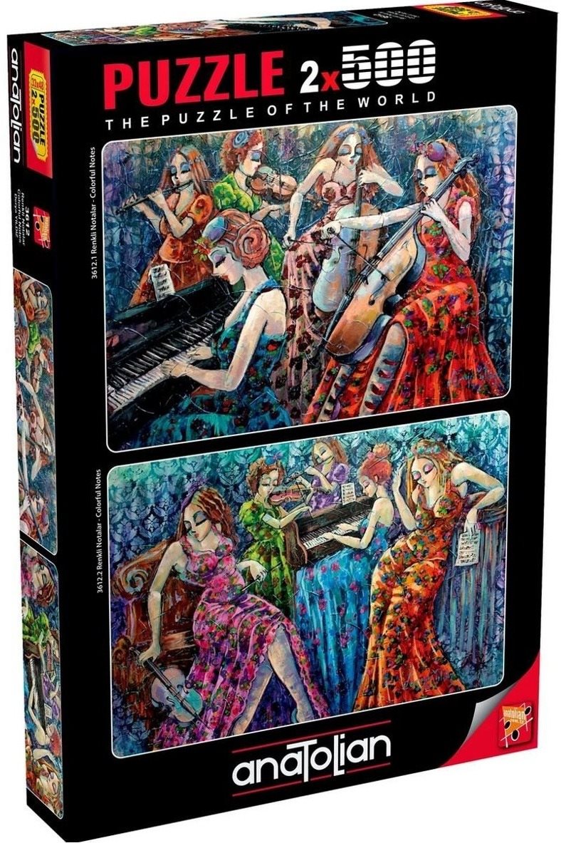 Anatolian Puzzle Farebné noty 2x500 dielikov