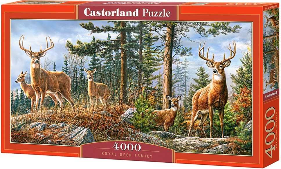 Castorland Puzzle Kráľovská jelenia rodina 4000 dielikov