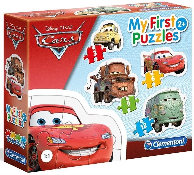 Clementoni Moje prvé puzzle Autá 4 v 1 (3, 6, 9, 12 dielikov)