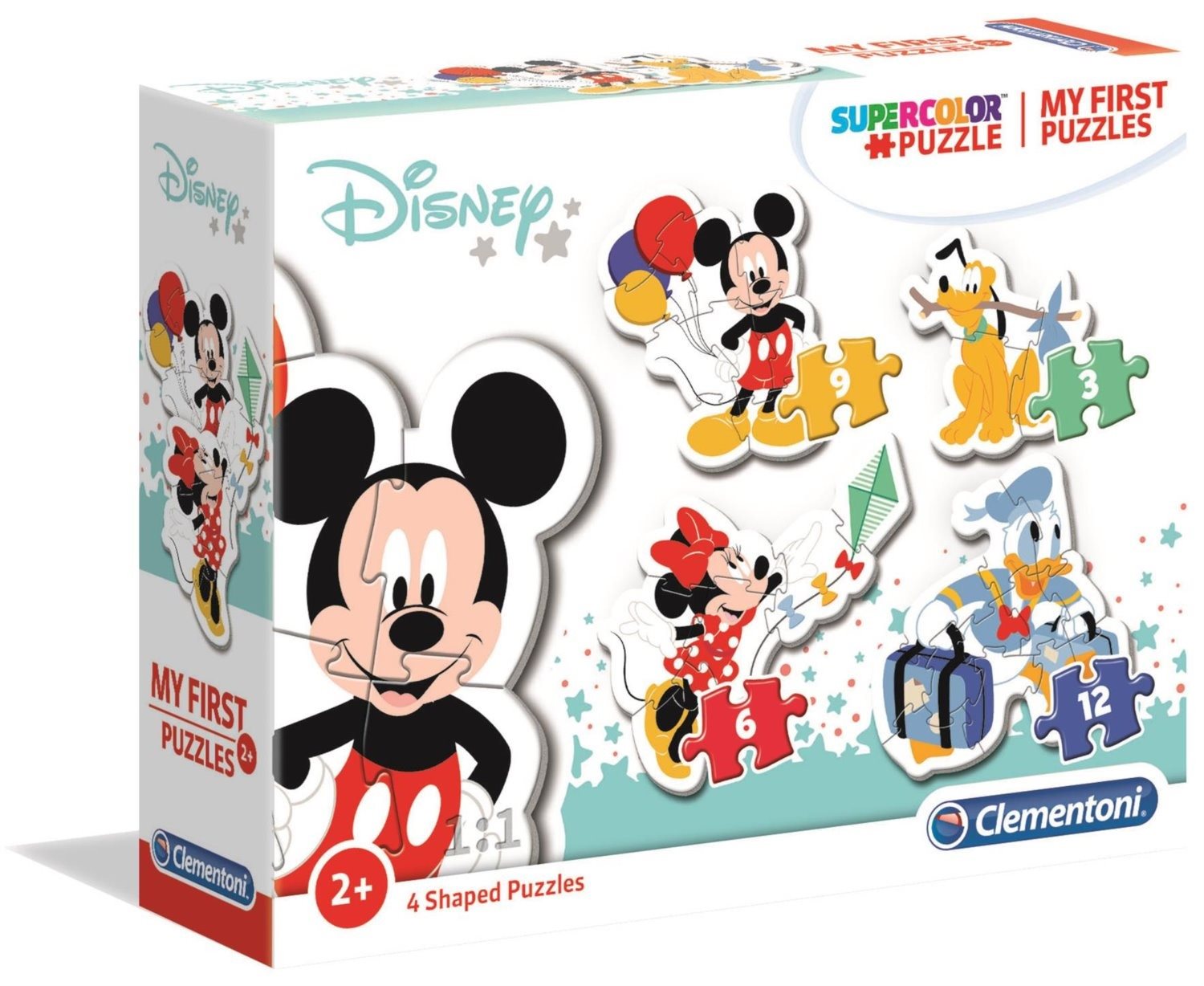 Clementoni Moje prvé puzzle Myšiak Mickey 4 v 1 (2, 3, 4, 5 dielikov)