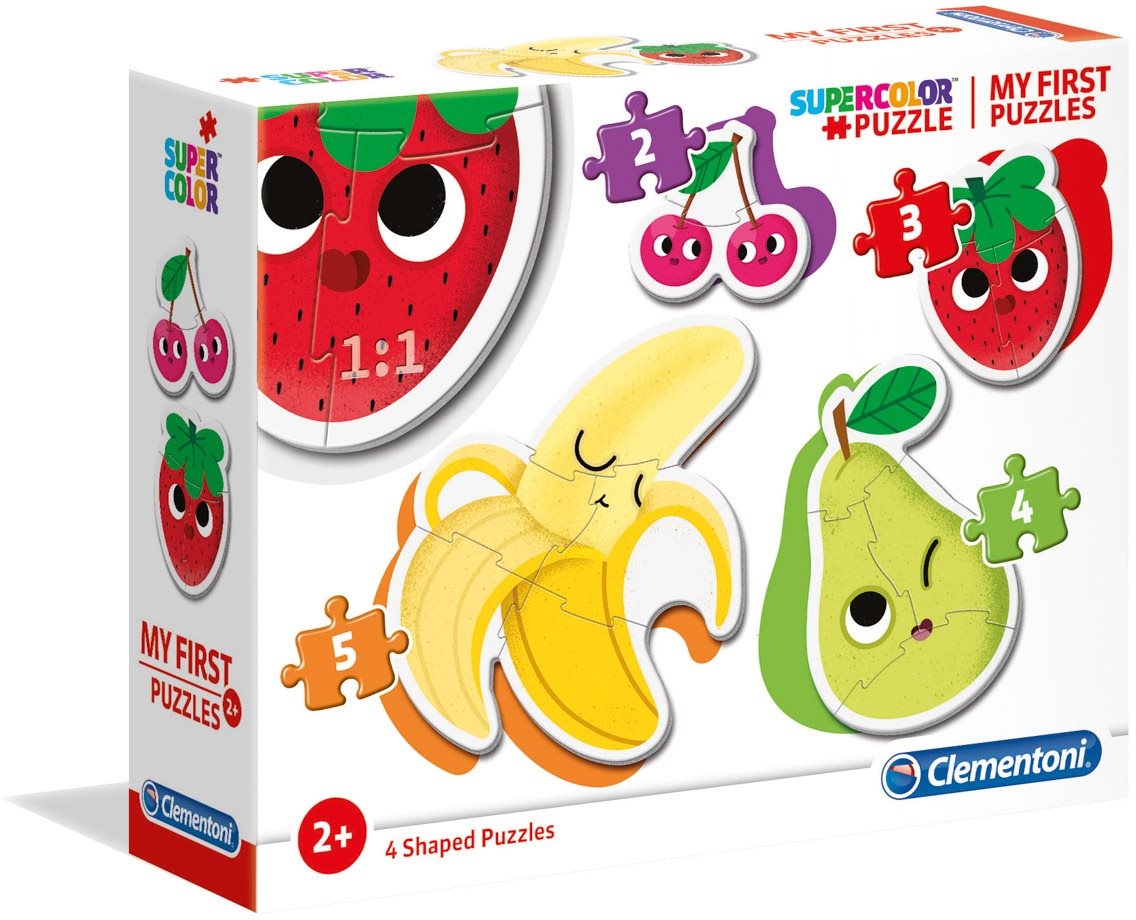 Clementoni Moje prvé puzzle Ovocie 4 v 1 (2, 3, 4, 5 dielikov)