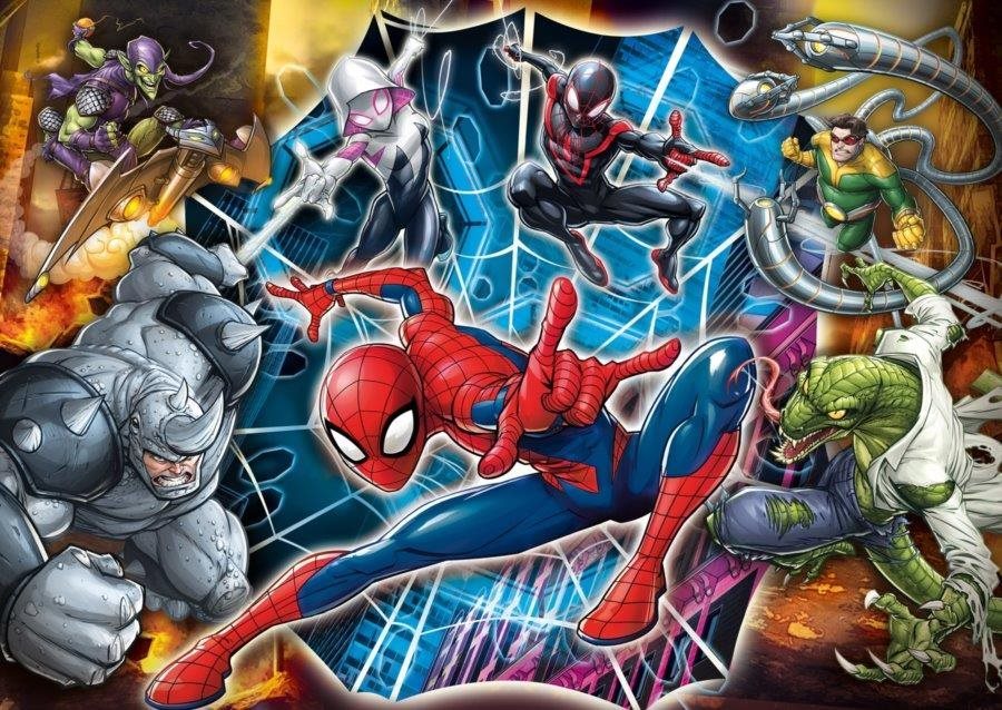 Clementoni Puzzle Spiderman: Pripravení na boj MAXI 104 dielikov