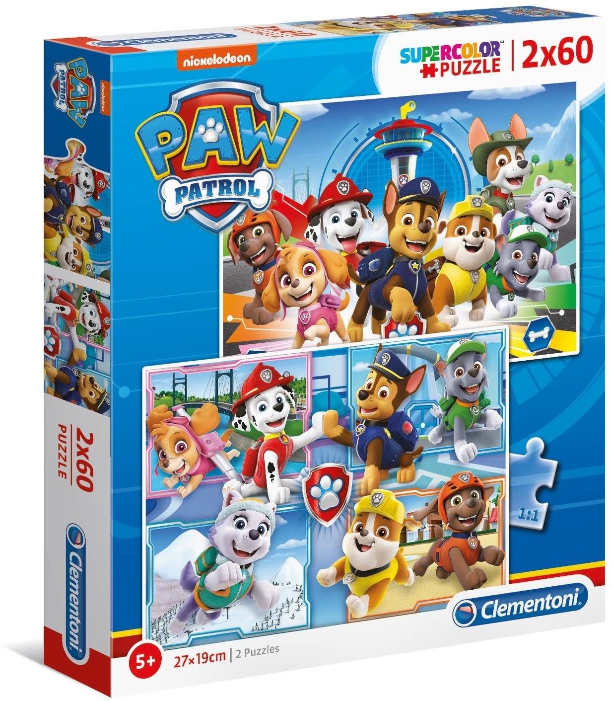 Clementoni Puzzle Labková patrola 2× 60 dielikov