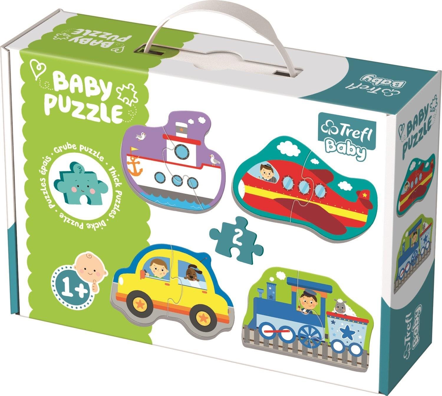 Trefl Baby puzzle Doprava 4 × 2 dieliky