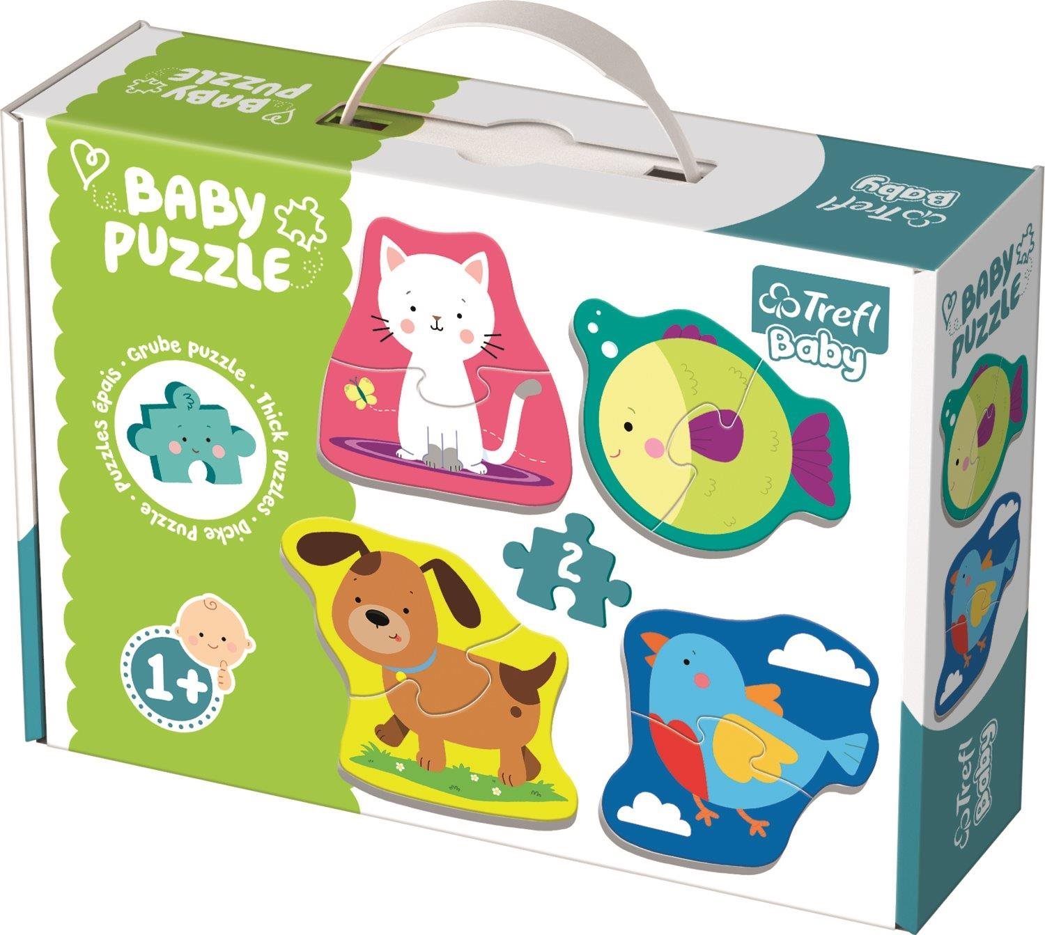 Trefl Baby puzzle Zvieratá 4× 2 dieliky