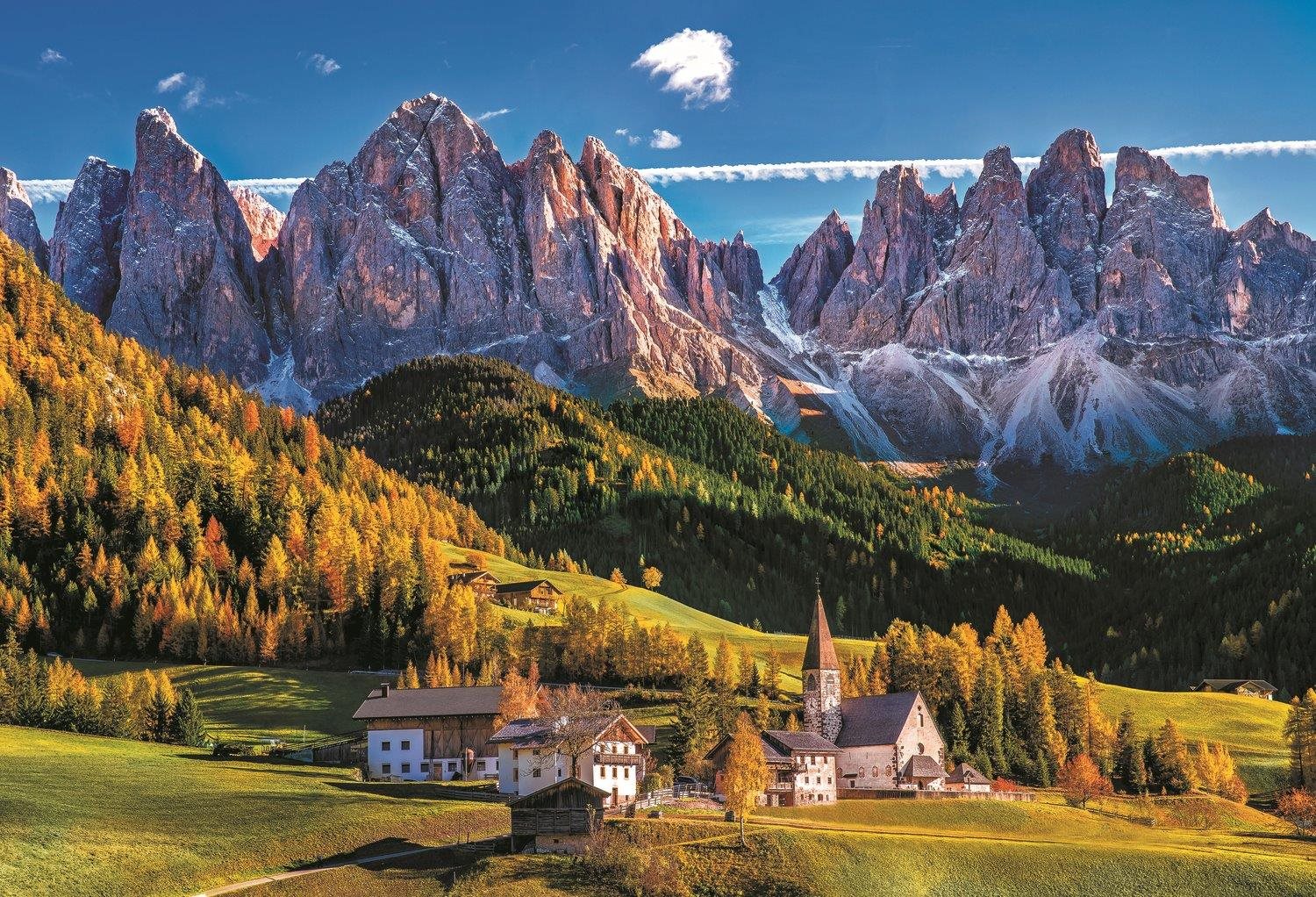 Trefl Puzzle Údolie Val di Funes, Dolomity 1500 dielikov