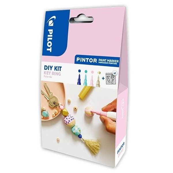PILOT Pintor Extra Fine, akrylový, sada 4 kusov/prívesok na kľúče