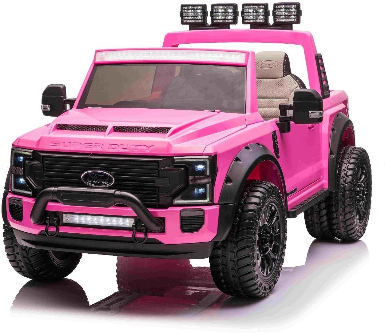 Elektrické autíčko Ford Super Duty 24 V, ružové