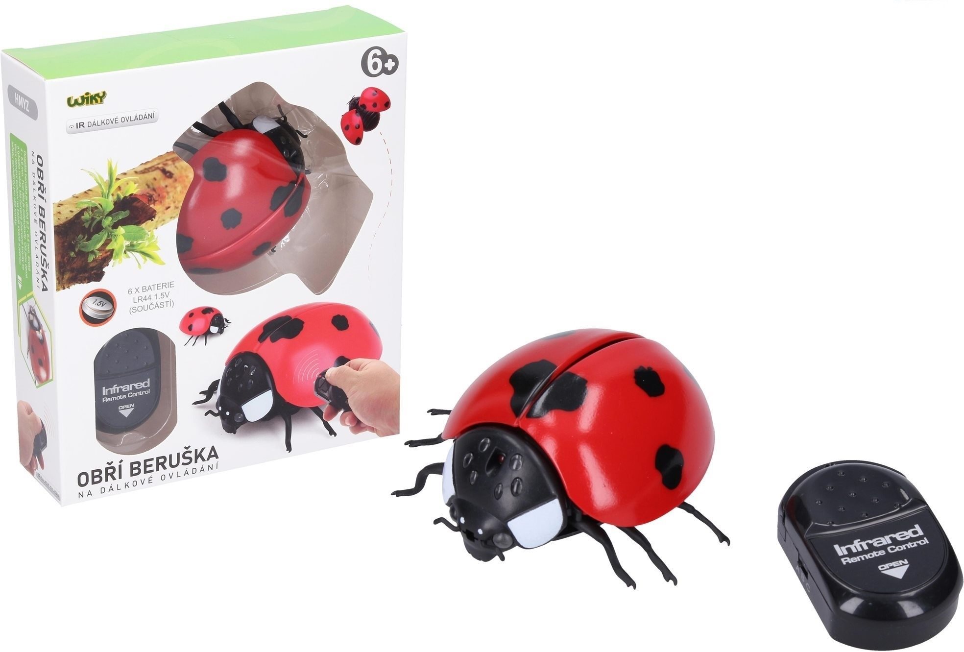 Lienka obria RC na diaľkové ovládanie 9 cm – český obal