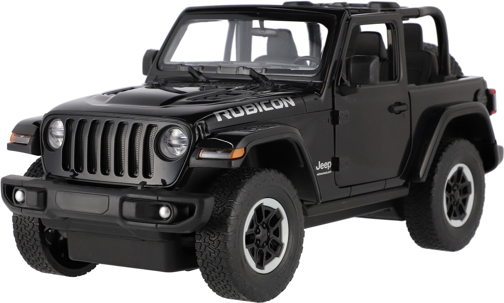 Teddies Auto RC Jeep Wrangler Rubicon čierne 2,4 GHz