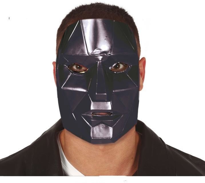 Plastová maska – squid game maska dozorcov – hra na kalmára