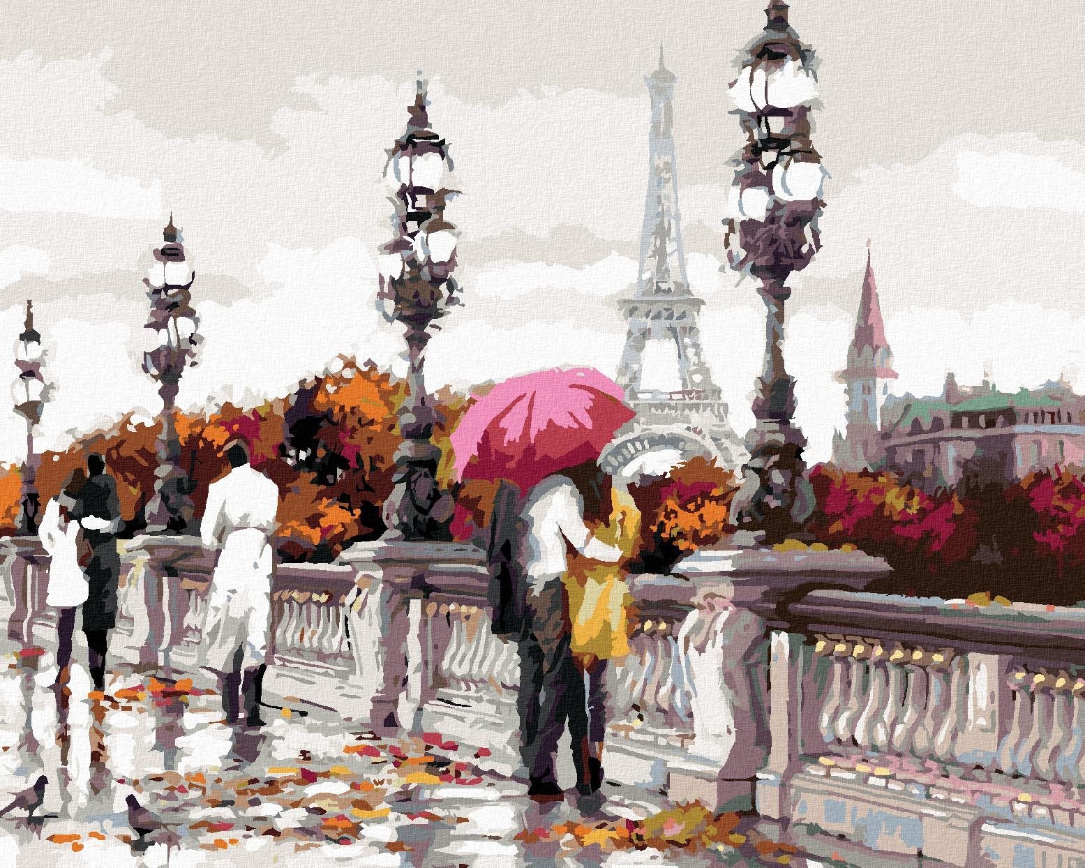 Maľovanie podľa čísel – Most v Paríži (Richard Macneil), 80 × 100 cm, napnuté plátno na rám