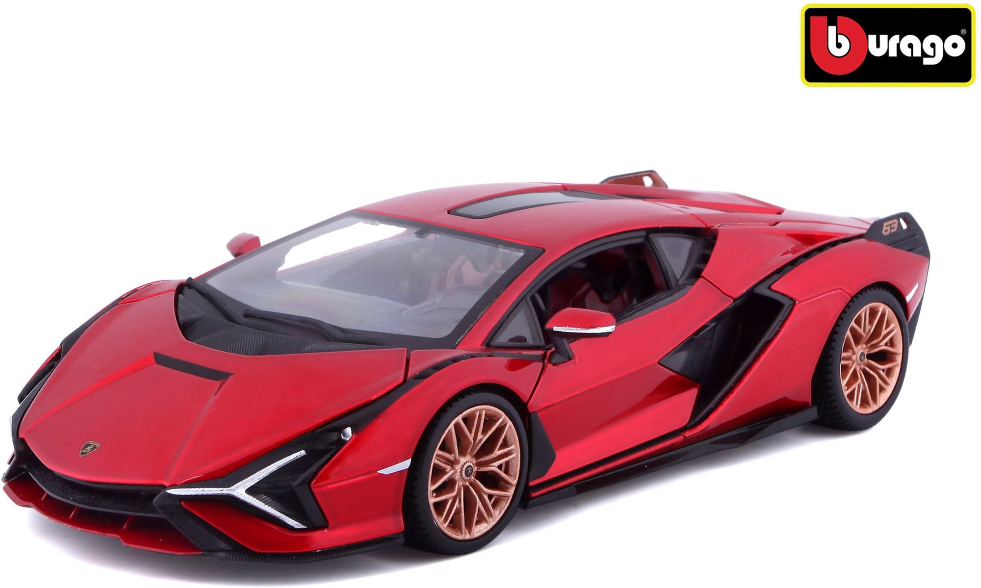 Bburago 1 : 24 Plus Lamborghini Sian FKP37 – Red