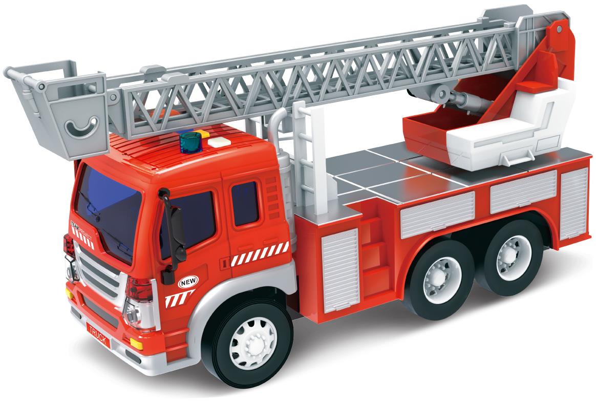 Wiky Hasičské auto s rebríkom a efektmi 28 cm
