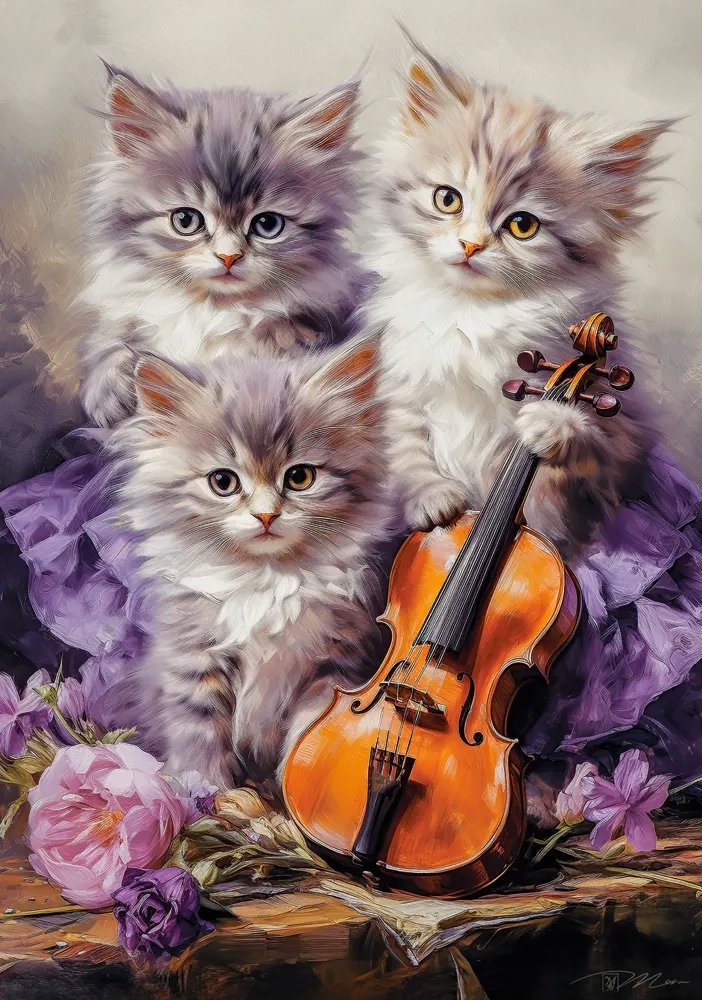 Castorland Muzikální koťata 260 dílků