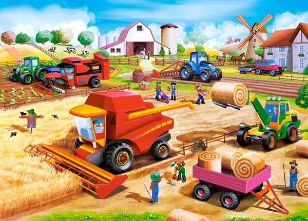 Castorland Práca na farme 60 dielikov