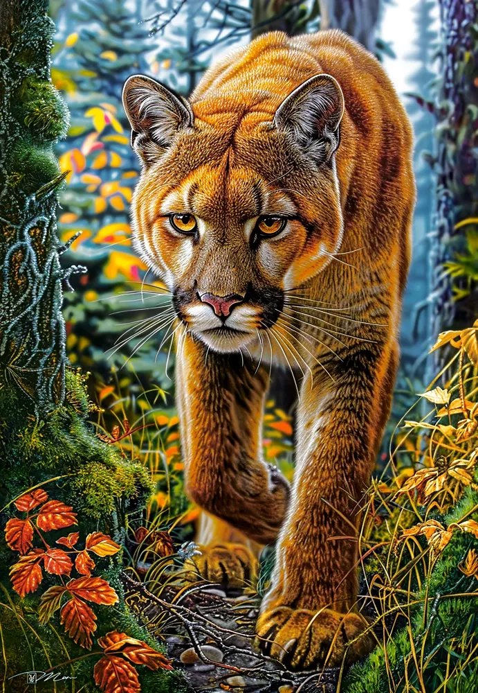 Castorland Puma americká v lese 1500 dielikov