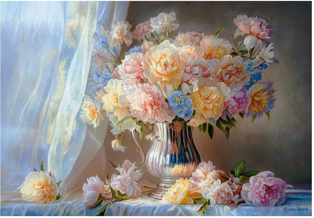 Castorland Art Collection: Pivonky 1500 dielikov
