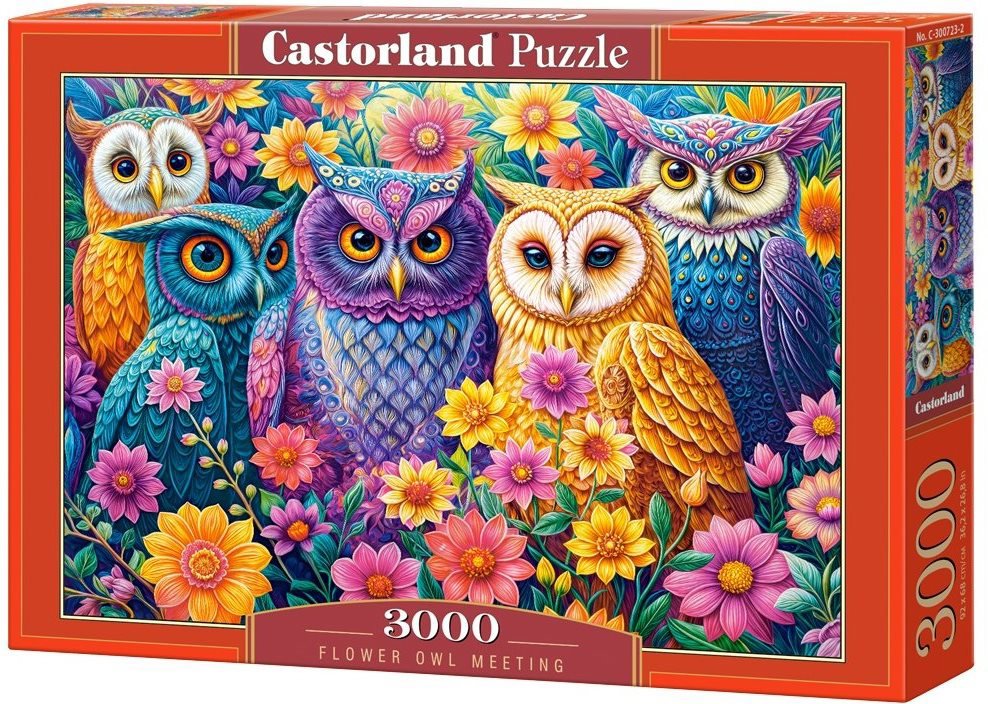 Castorland Sovie stretnutie v kvetoch 3000 dielikov