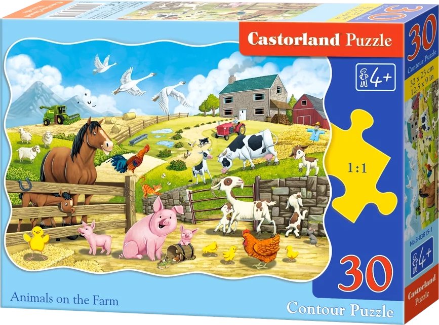 Castorland Zvieratká na farme 30 dielikov