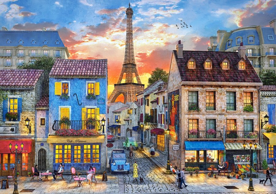 Castorland Parížske ulice 500 dielikov
