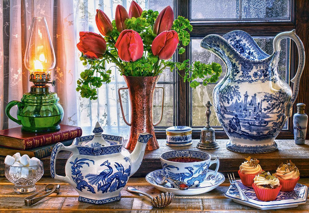 Castorland Zátišie s tulipánmi 1500 dielikov