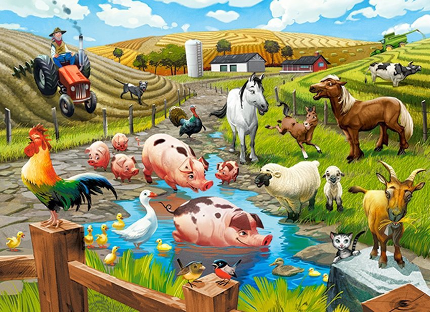 Castorland Život na farme 70 dielikov