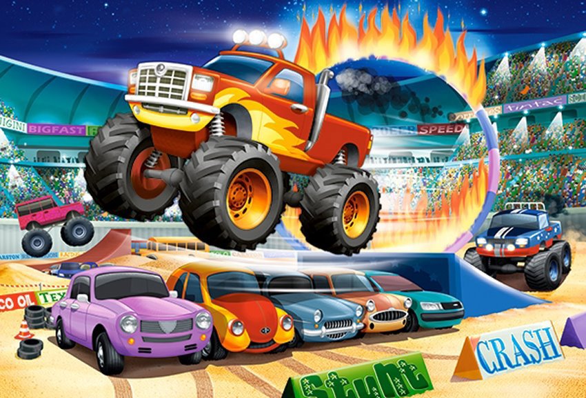 Castorland Skákajúci Monster Truck MAXI 40 dielikov