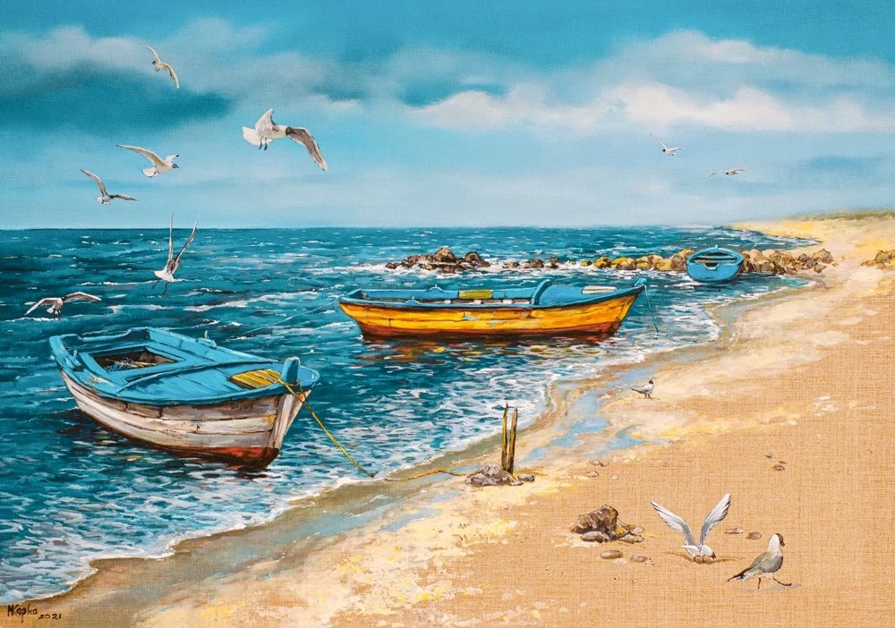 Castorland Art Collection: Ráno na morskom pobreží 500 dielikov
