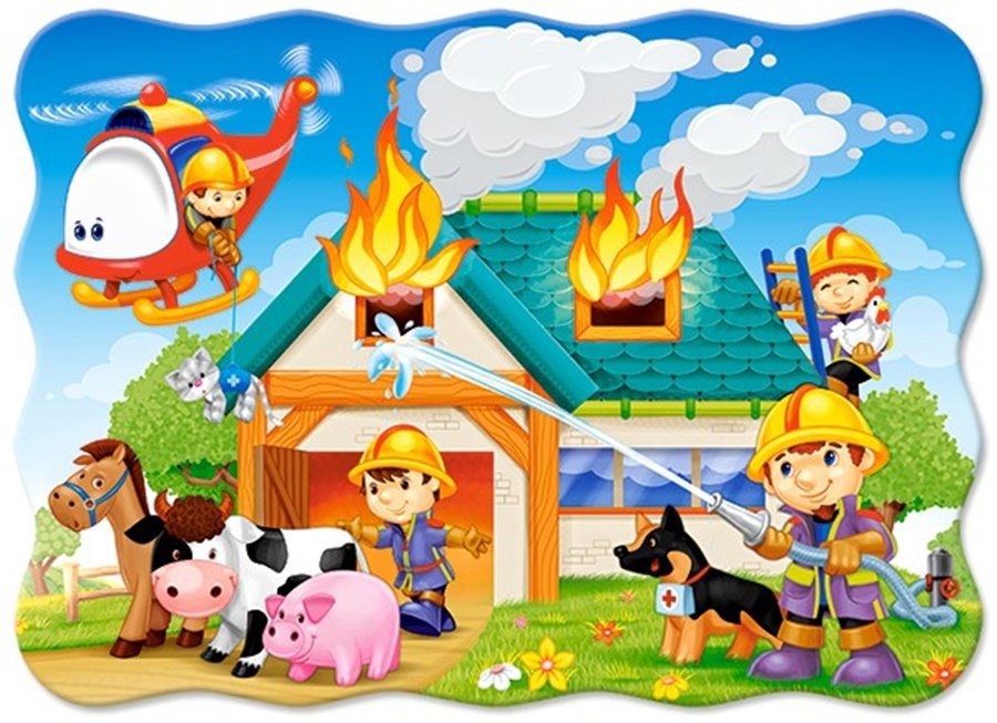 Castorland Hasiči v akcii 30 dielikov