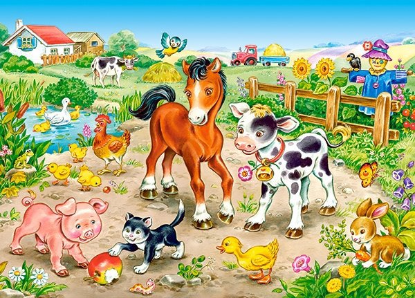 Castorland Na farme 120 dielikov