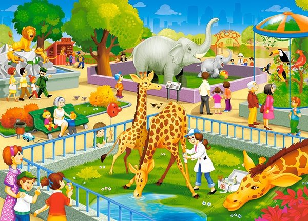 Castorland Návšteva ZOO 60 dielikov