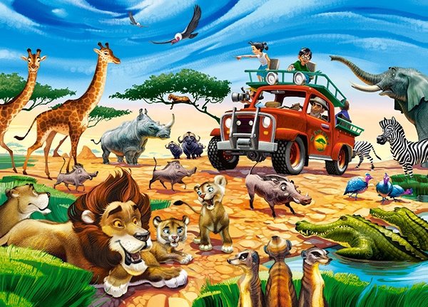 Castorland Dobrodružstvo na safari 180 dielikov
