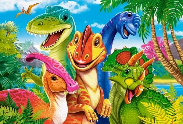 Castorland Dinosauří selfie 30 dílků