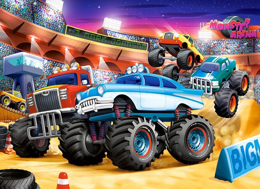 Castorland Monster Truck Show 70 dielikov