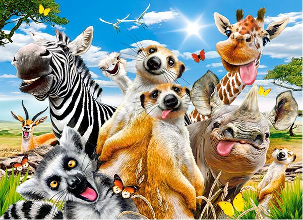 Castorland Africké selfie 200 dielikov