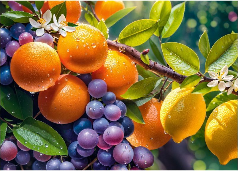 CHERRY PAZZI Preslnené ovocie 1000 dielikov