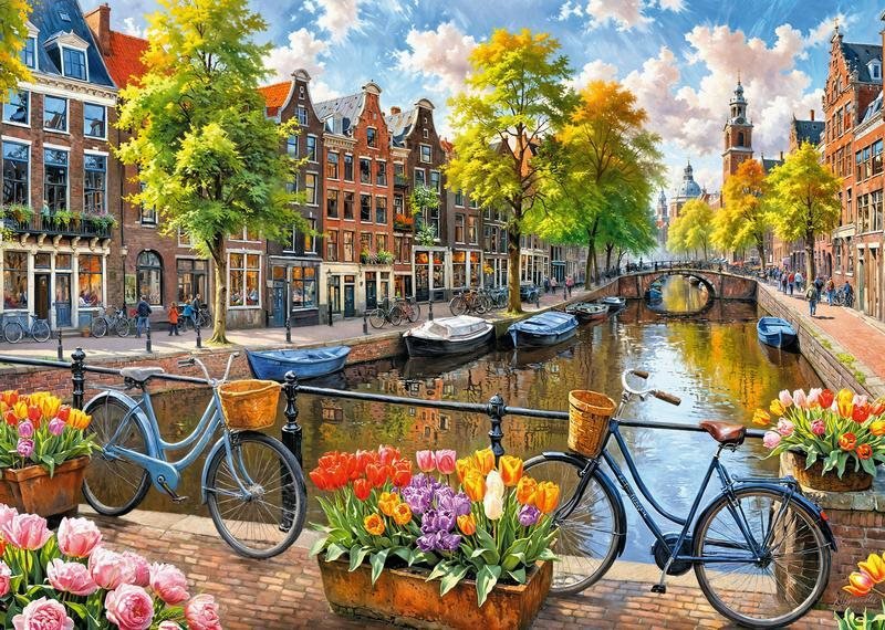 CHERRY PAZZI Amsterdamské tulipány 1000 dielikov