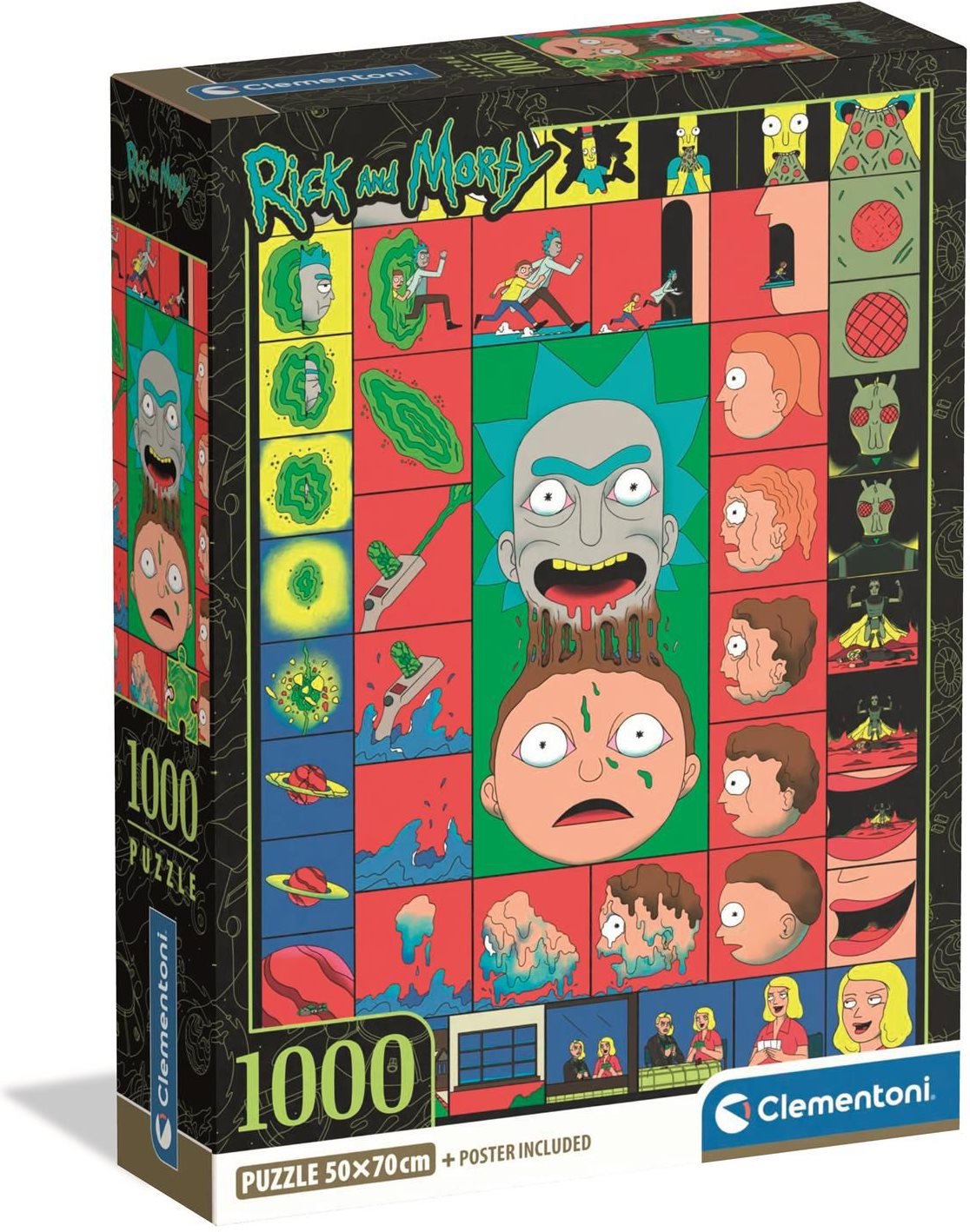Clementoni Puzzle Rick&Morty: Ikonické momenty 1000 dílků