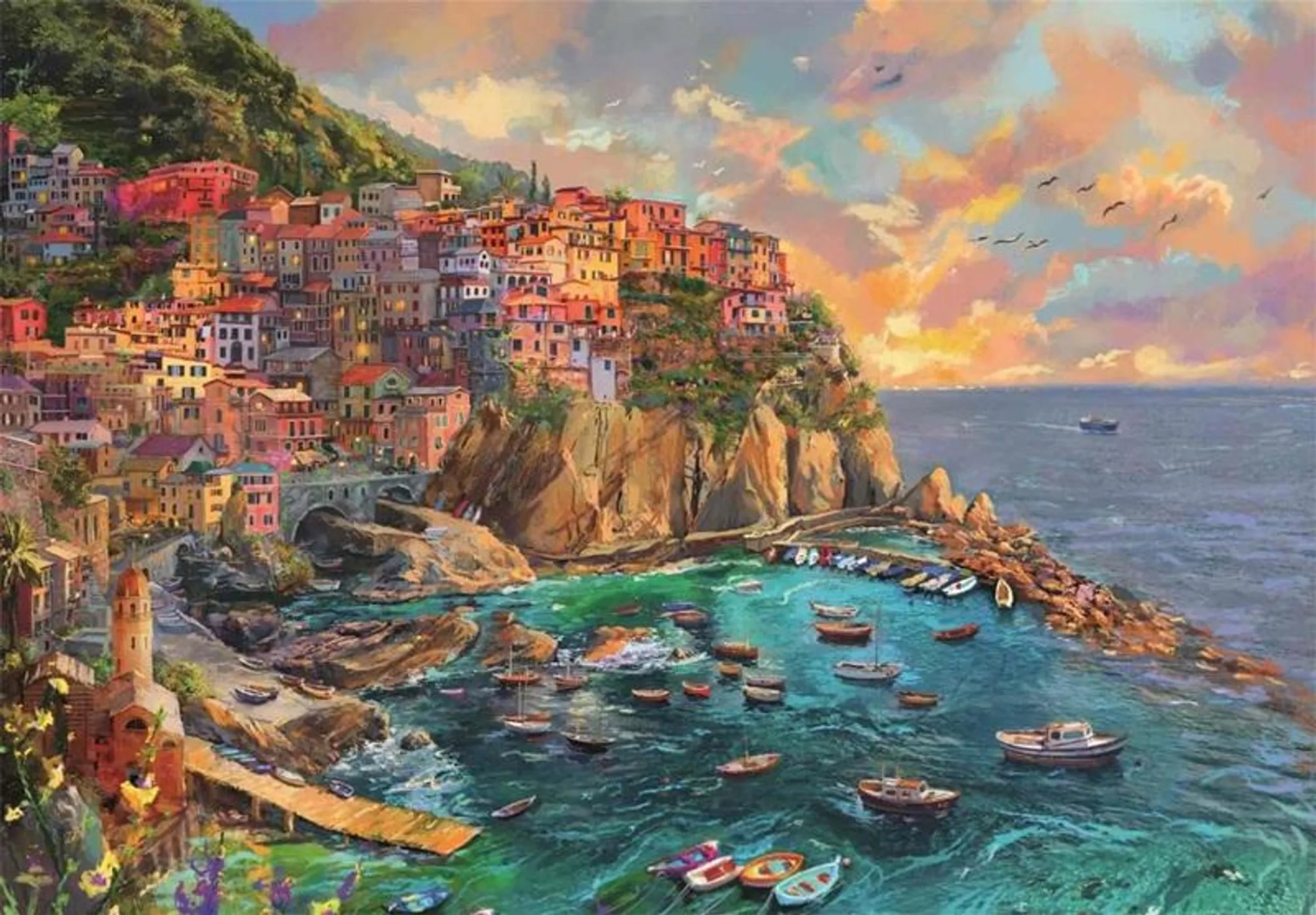 Clementoni Puzzle Malovaná Manarola 2000 dílků